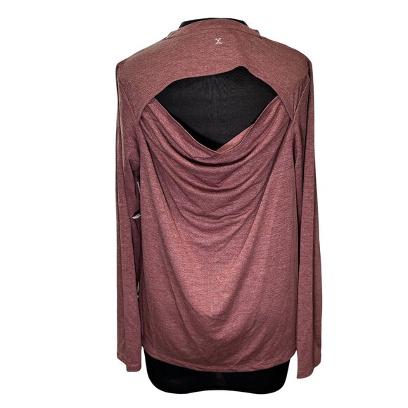 Xersion Womens Anti-Odor Long Sleeve Top With Drape Back - Large - Picture 3 of 9
